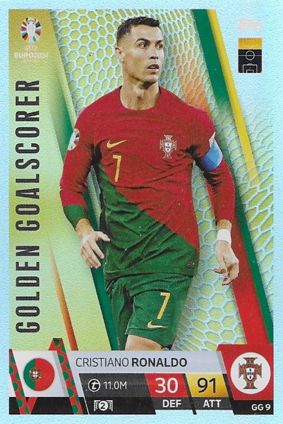 Cristiano Ronaldo GG9 Golden Goalscorer Card - Topps Match Attax Euro 2024
