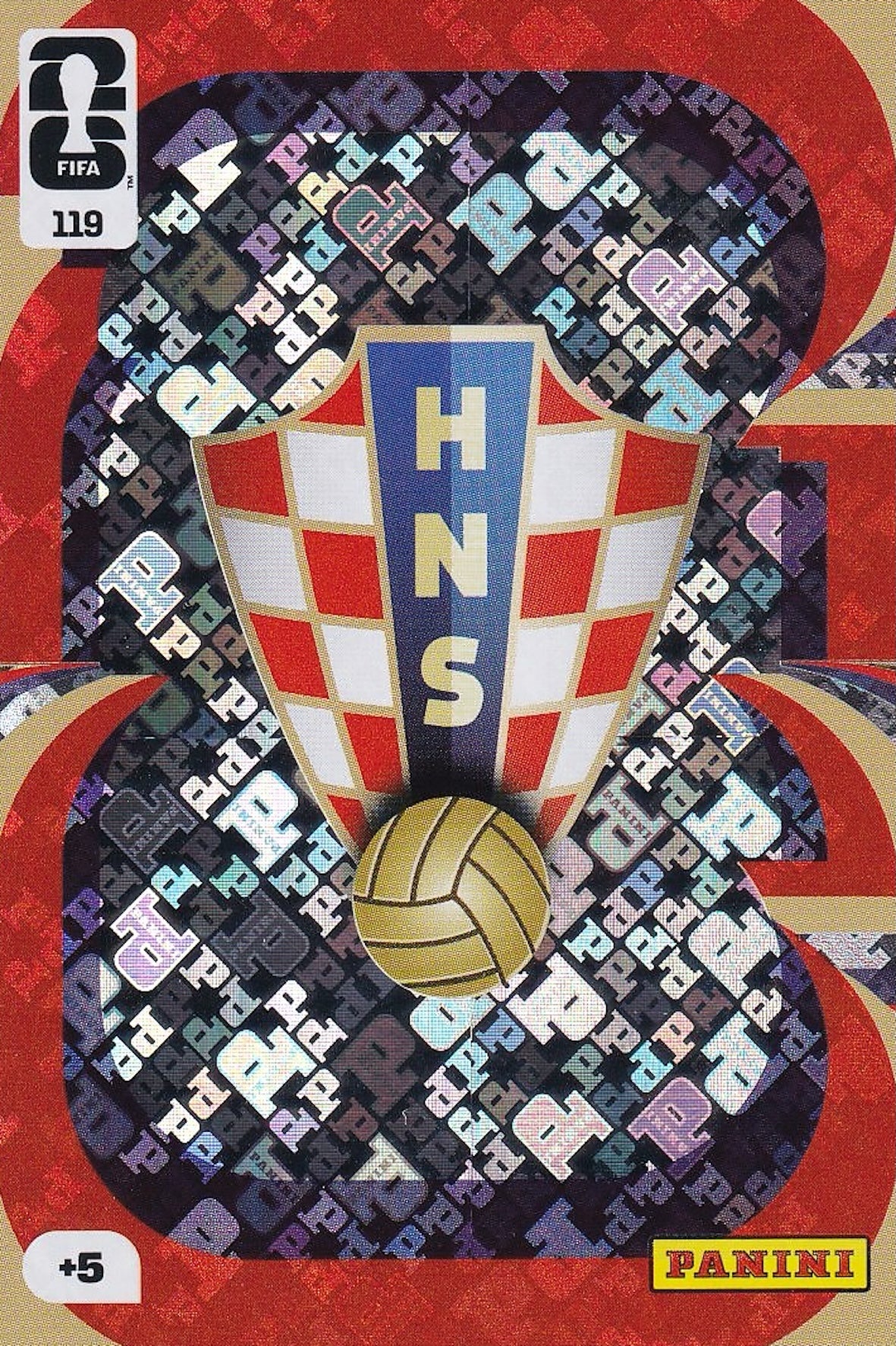 Croatia Team Crest Card #119 - FIFA WORLD CUP 2026 - Panini Adrenalyn XL