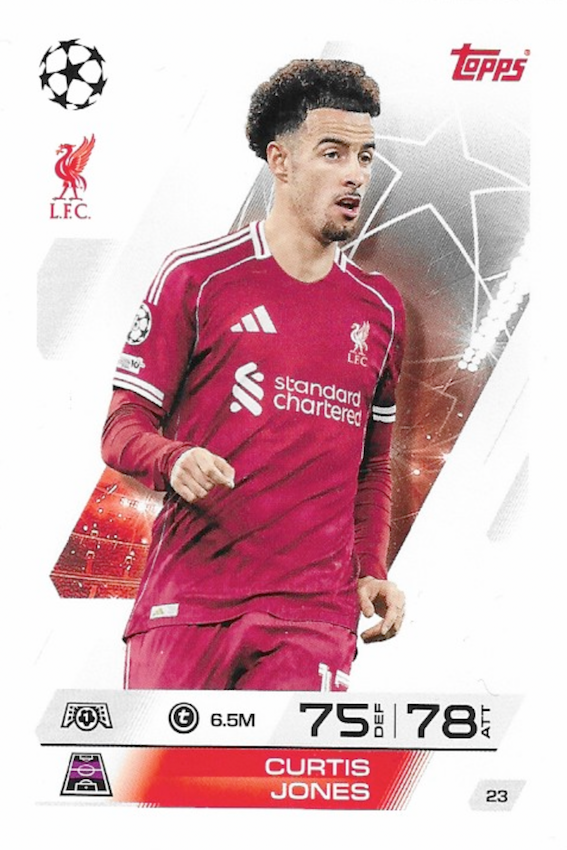 Curtis Jones Base Card #23 - Topps Match Attax 25/26 (2025/2026) Liverpool FC