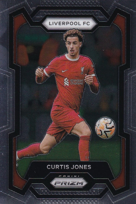 Curtis Jones Base Card #83 - 2023-24 Panini Prizm Premier League Soccer (Liverpool)