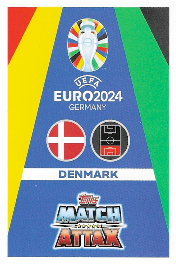 DEN2 Simon Kjaer Captain Card - Topps Match Attax Euro 2024 (Denmark)