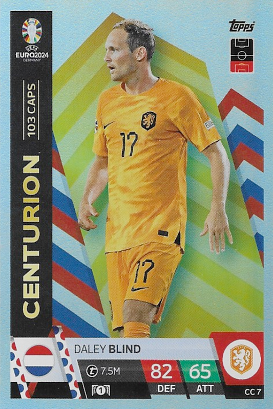 Daley Blind Centurion Card #CC7 - Topps Match Attax EURO 2024