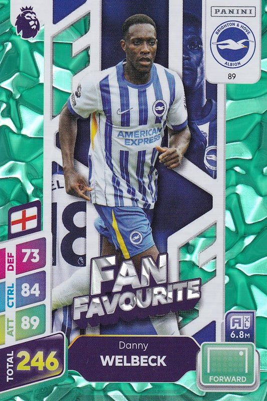 Danny Welbeck Green Parallel Card #89 - Panini Premier League Adrenalyn XL Plus 2025 24/25