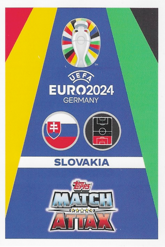 David Hancko LE9 Limited Edition Card - Topps Match Attax Euro 2024 (EURO MASTER) - Back of card