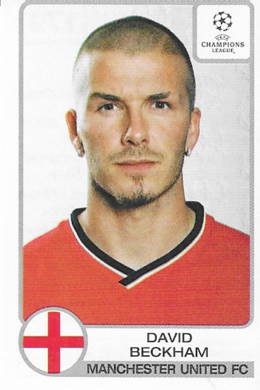 David Beckham Manchester United sticker