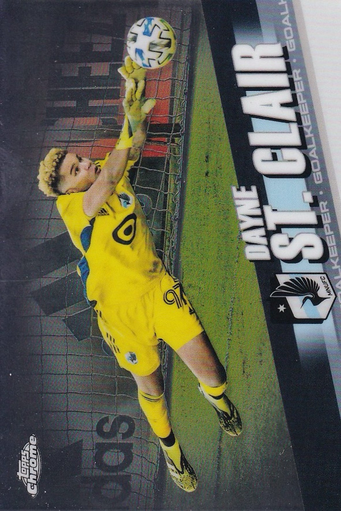 Dayne St. Clair Base Card #67 - Topps Chrome 2022 MLS - Minnesota United FC