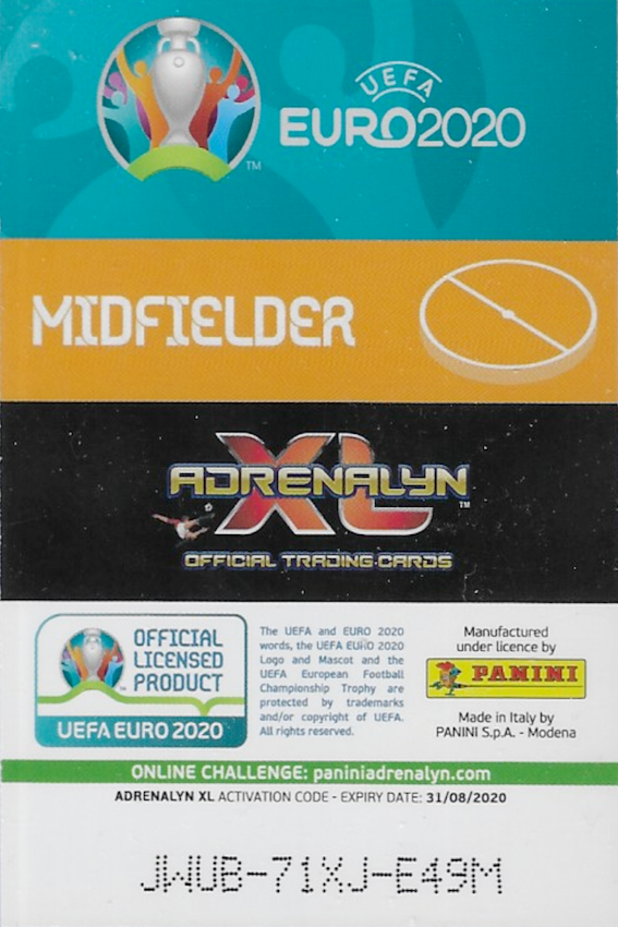 Dele Alli Limited Edition Card Euro 2020 - Panini Adrenalyn XL England (MINT)