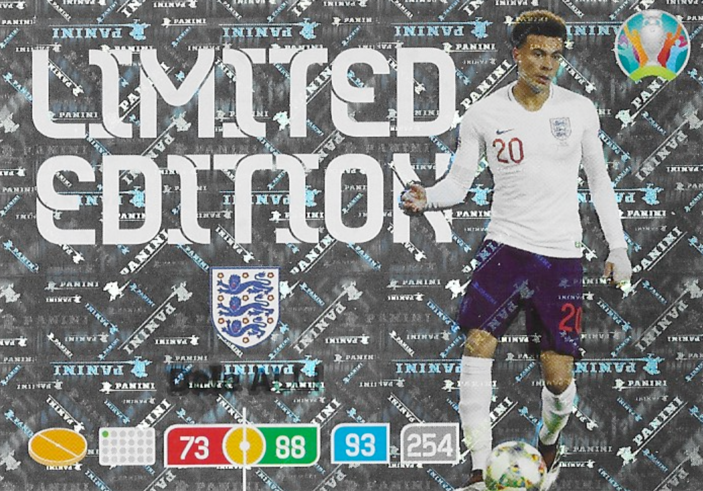 Dele Alli Limited Edition Card Euro 2020 - Panini Adrenalyn XL England (MINT)