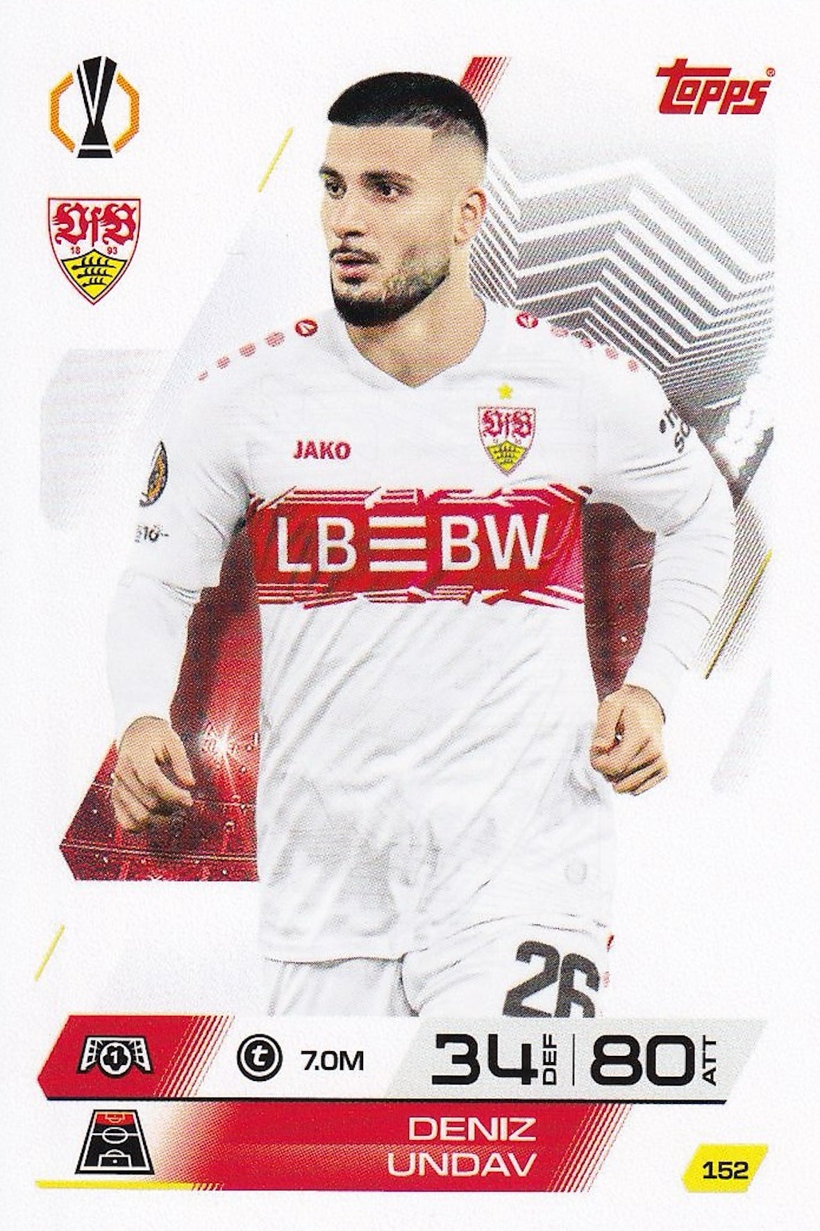 Deniz Undav Base Card #152 - Topps Match Attax 25/26 (2025/2026) Stuttgart