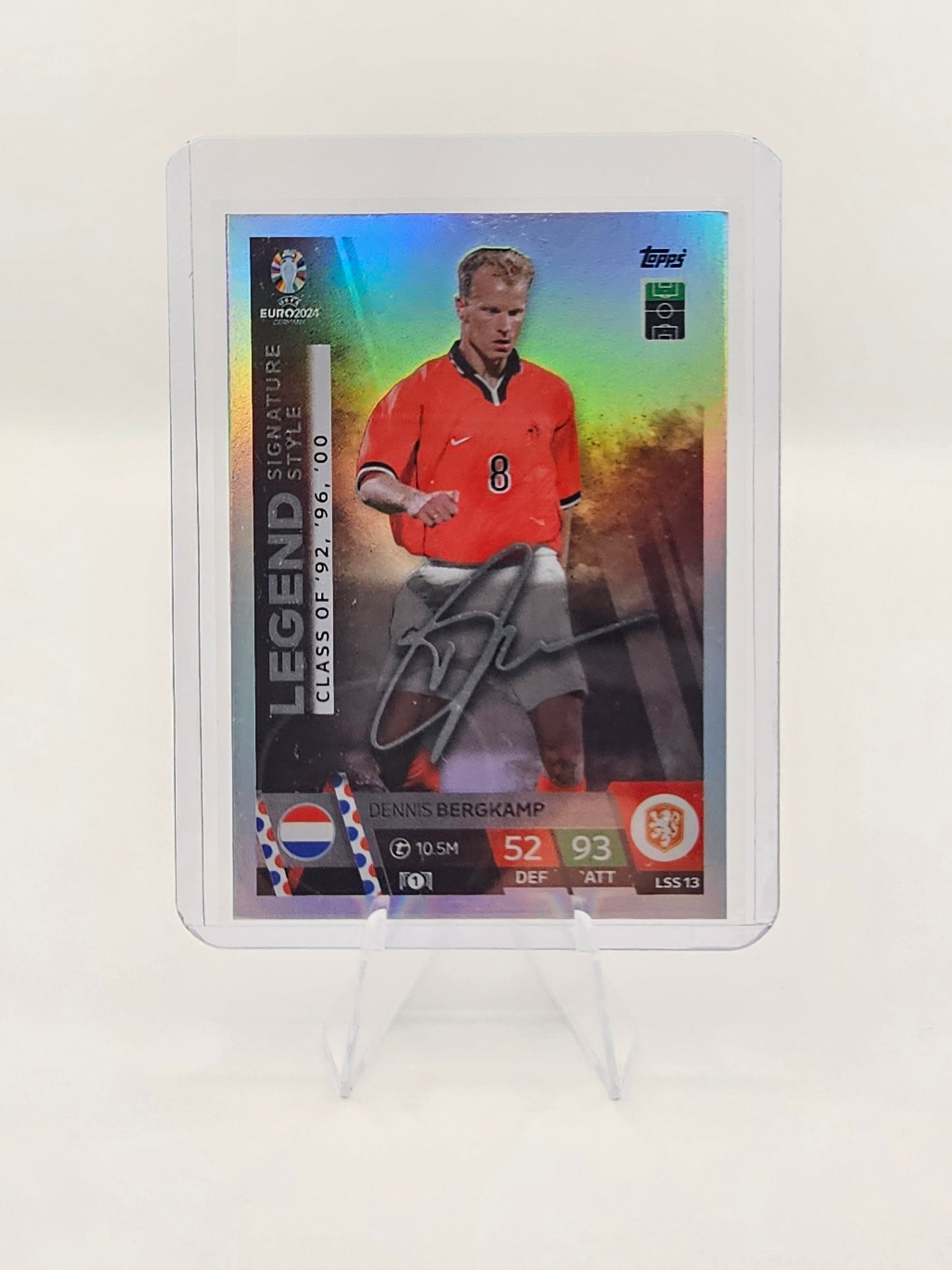 Dennis Bergkamp Signature Style Legend Card No #LSS13 - Topps Match Attax Euro 2024