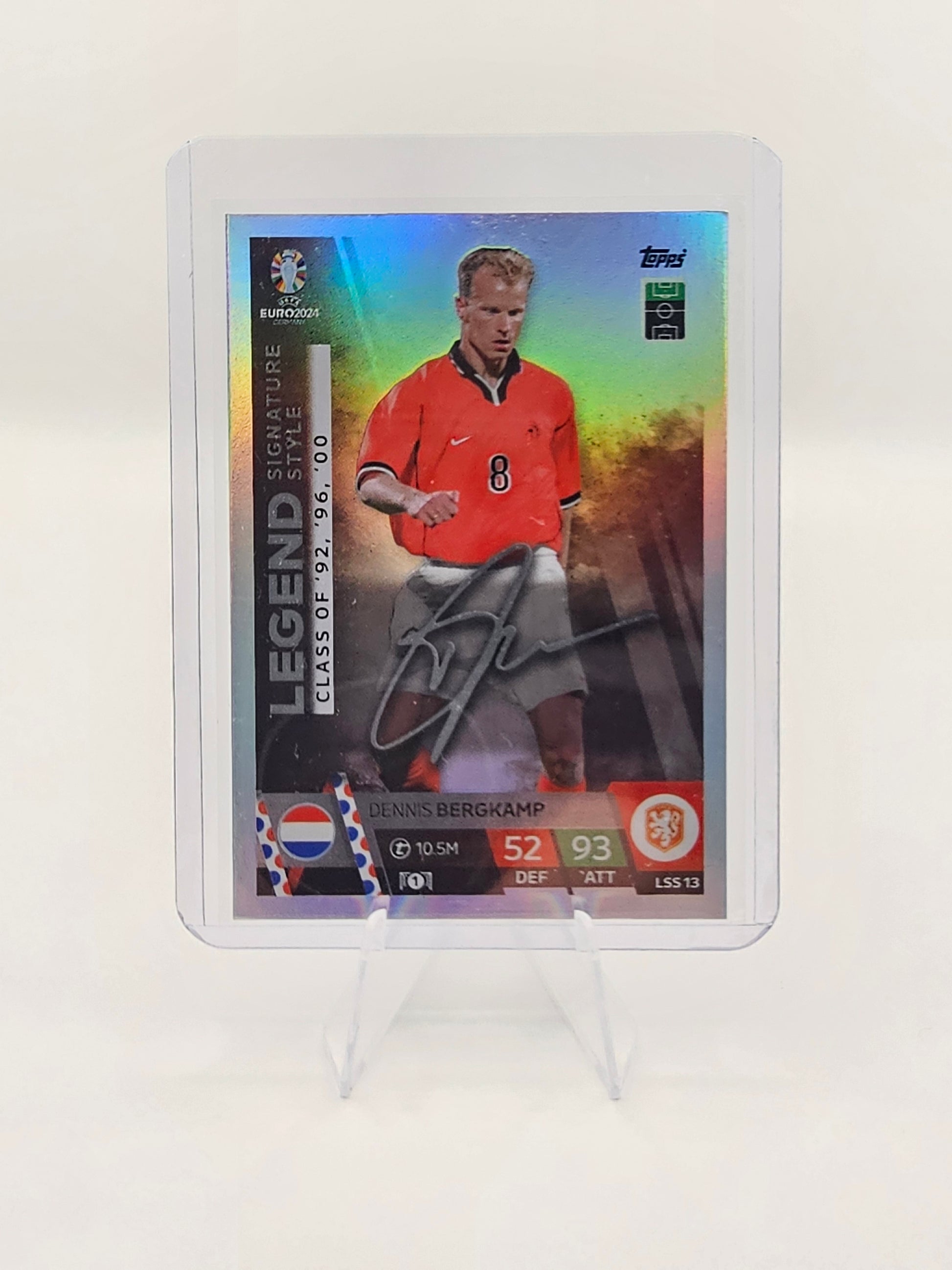 Dennis Bergkamp Signature Style Legend Card No #LSS13 - Topps Match Attax Euro 2024