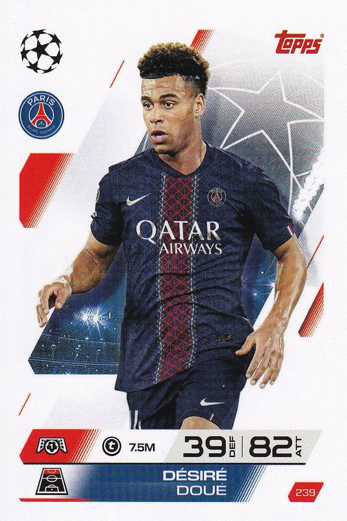 Desire Doue Base Card #239 - Topps Match Attax 25/26 (2025/2026) PSG