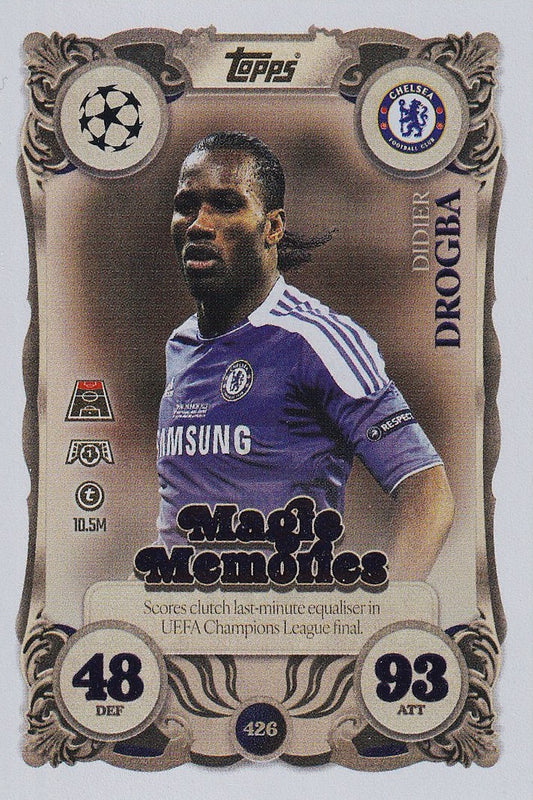 Didier Drogba Magic Memories Card #426 - Topps Match Attax 25/26 (2025/2026)