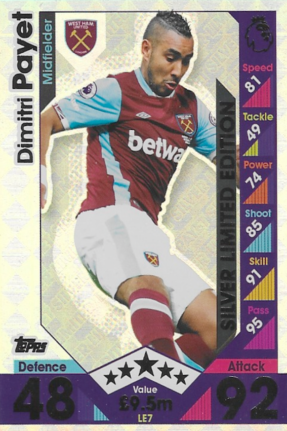 Topps Match Attax 2016/17 Premier League – Club Hero / Rising Star / International – Single Card