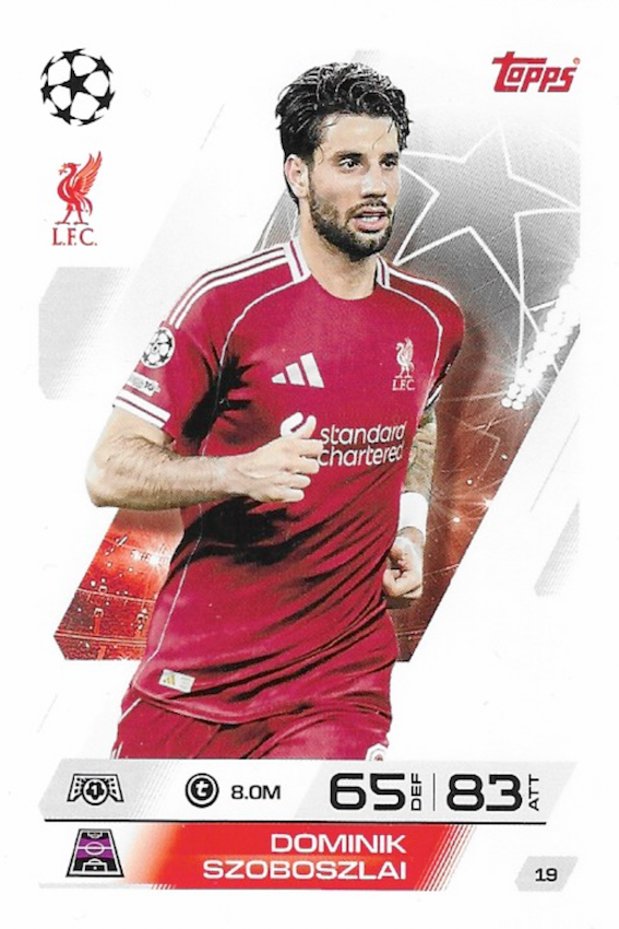 Dominik Szoboszlai Base Card #19 - Topps Match Attax 25/26 (2025/2026) Liverpool FC