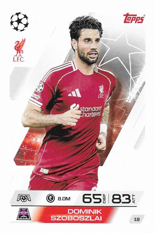 Dominik Szoboszlai Base Card #19 - Topps Match Attax 25/26 (2025/2026) Liverpool FC