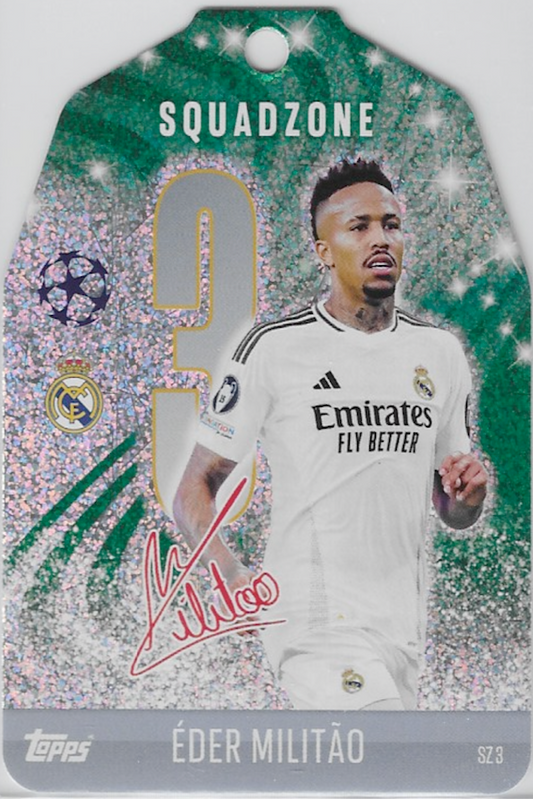 ÉDER MILITÃO SZ 3 Festive Edition Squadzone Card - Topps MATCH ATTAX 2024/2025