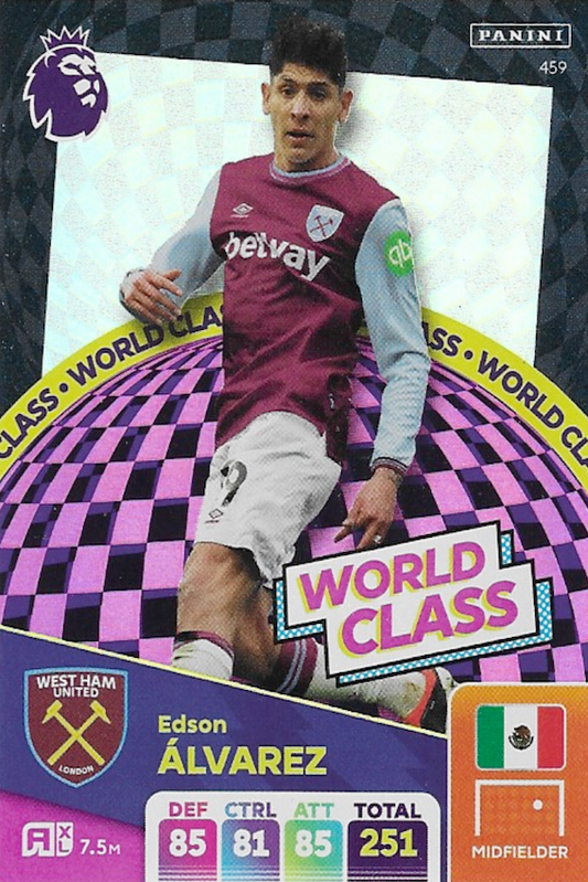 Edson ÁLVAREZ World Class Card Number 459 - Adrenalyn XL 2025 Premier League by Panini