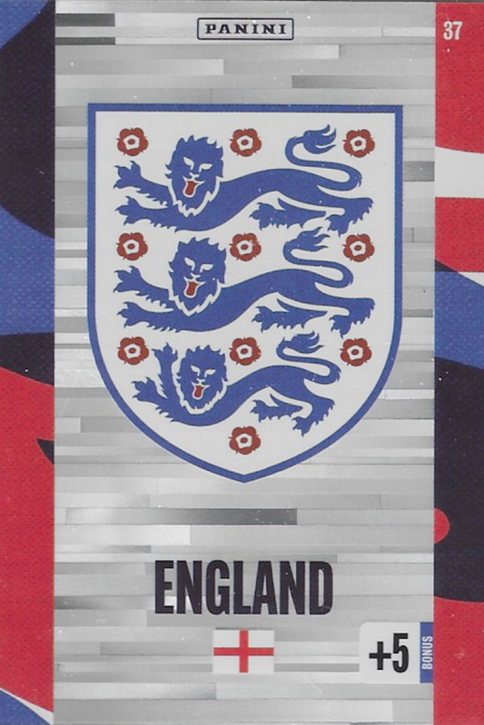 England Club Crest Adrenalyn XL 2024 Tournament Edition Card Number 37