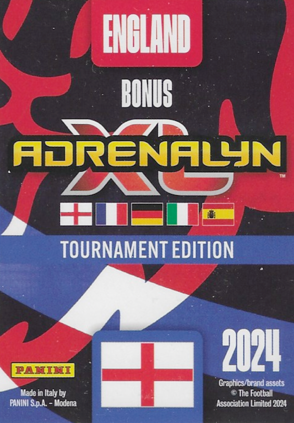 England Club Crest Adrenalyn XL 2024 Tournament Edition Card Number 37