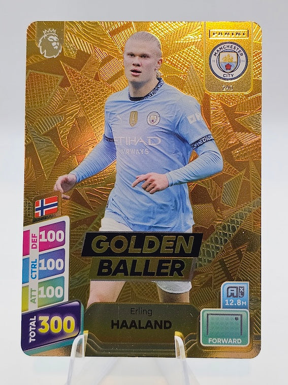 Erling Haaland Golden Baller Card #240 - Adrenalyn XL PLUS 2025 Premier League (Manchester City)