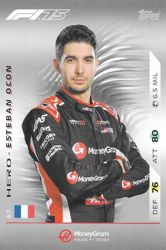 Esteban Ocon (Moneygram) #67 Card - Topps F1 Turbo Attax 2025