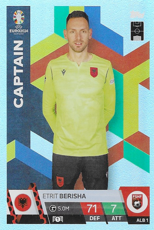 Etrit Berisha Captain Card No #ALB1 - Topps Match Attax Euro 2024