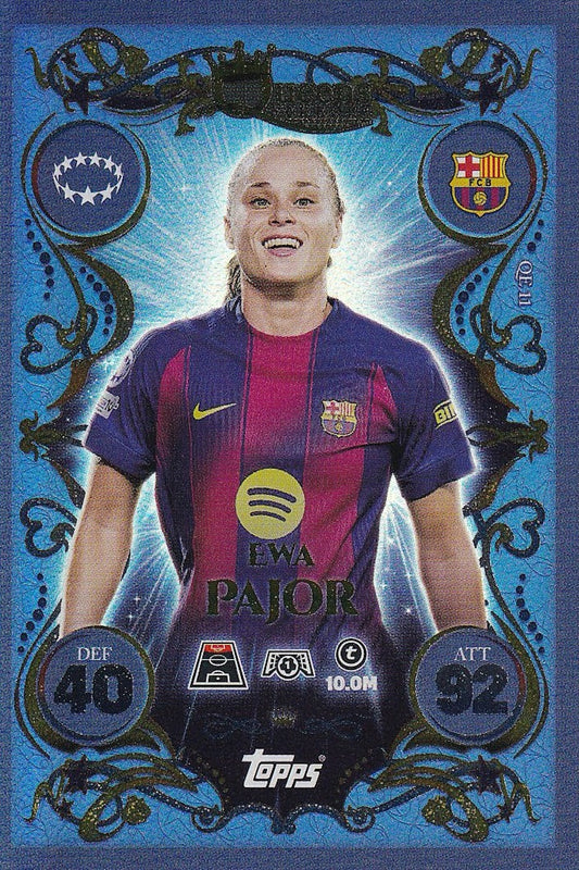 Ewa Pajor Queens of Europe #QE11 Card - Topps Match Attax 25/26 (2025/2026) Barcelona