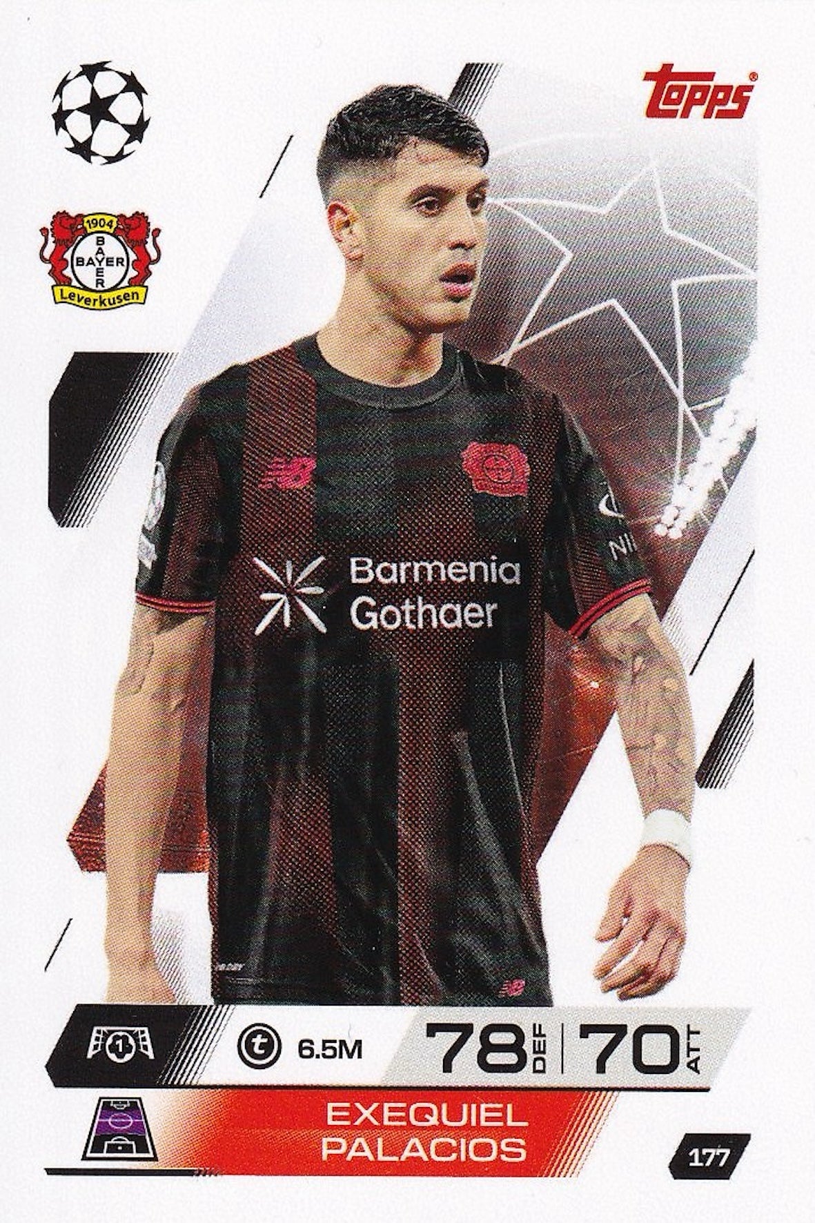 Exequiel Palacios Base Card #177 - Topps Match Attax 25/26 (2025/2026)