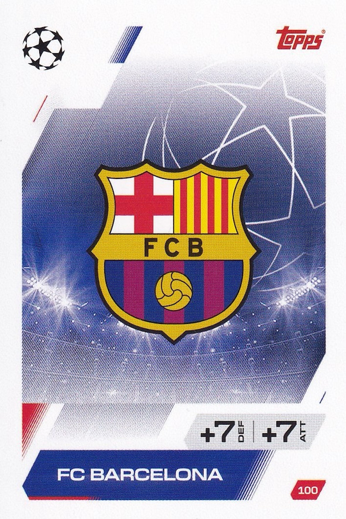 FC Barcelona Club Badge/Crest Card #100 - Topps Match Attax 25/26 (2025/2026)