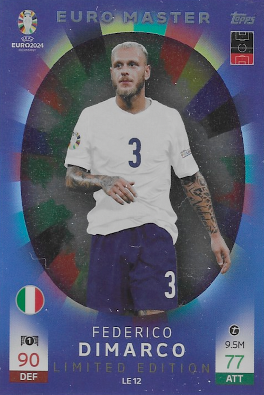 Federico Dimarco Limited Edition LE12 Card - Topps Match Attax Euro 2024