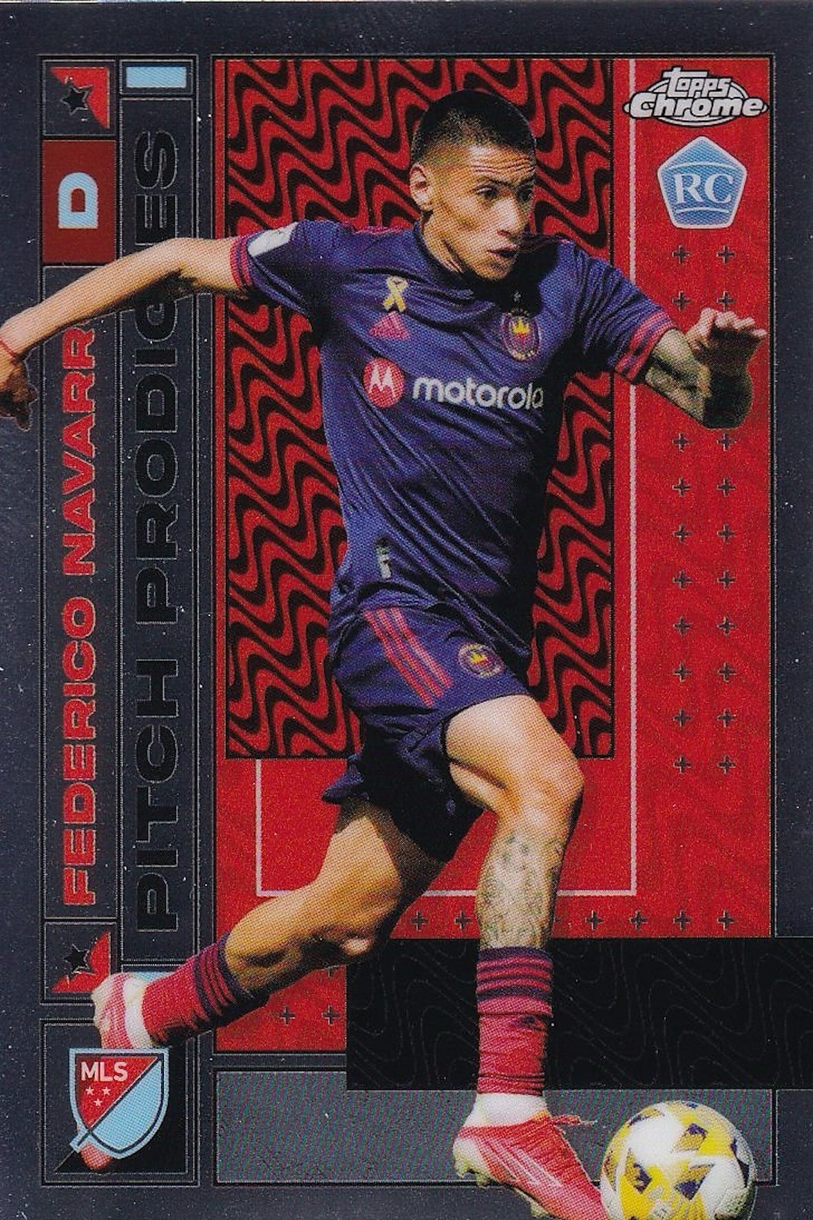 Federico Navarro RC Pitch Prodigies Card #146 Rookie - 2022 Topps Chrome MLS - Chicago Fire