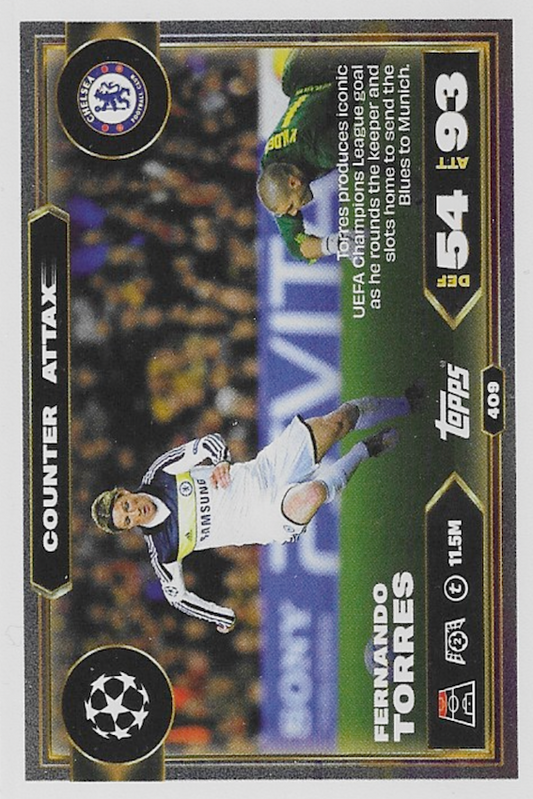 Fernando Torres Counter Attax Card #409 - Topps Match Attax 25/26 (2025/2026)