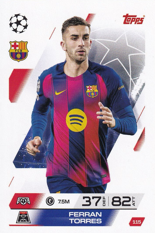 Ferran Torres Base Card #115 - Topps Match Attax 25/26 (2025/2026) - FC Barcelona