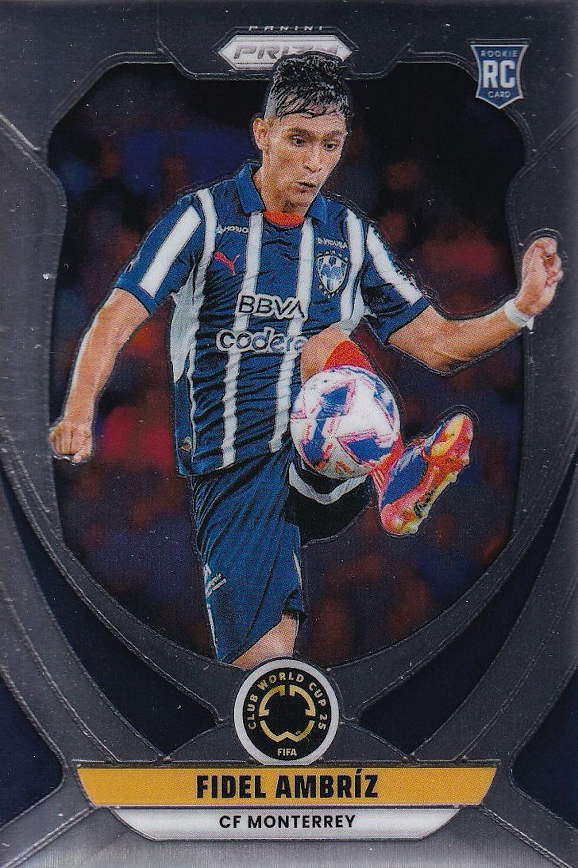 Fidel Ambríz Panini Prizm Rookie Card #60 - Club World Cup 25 - CF Monterrey