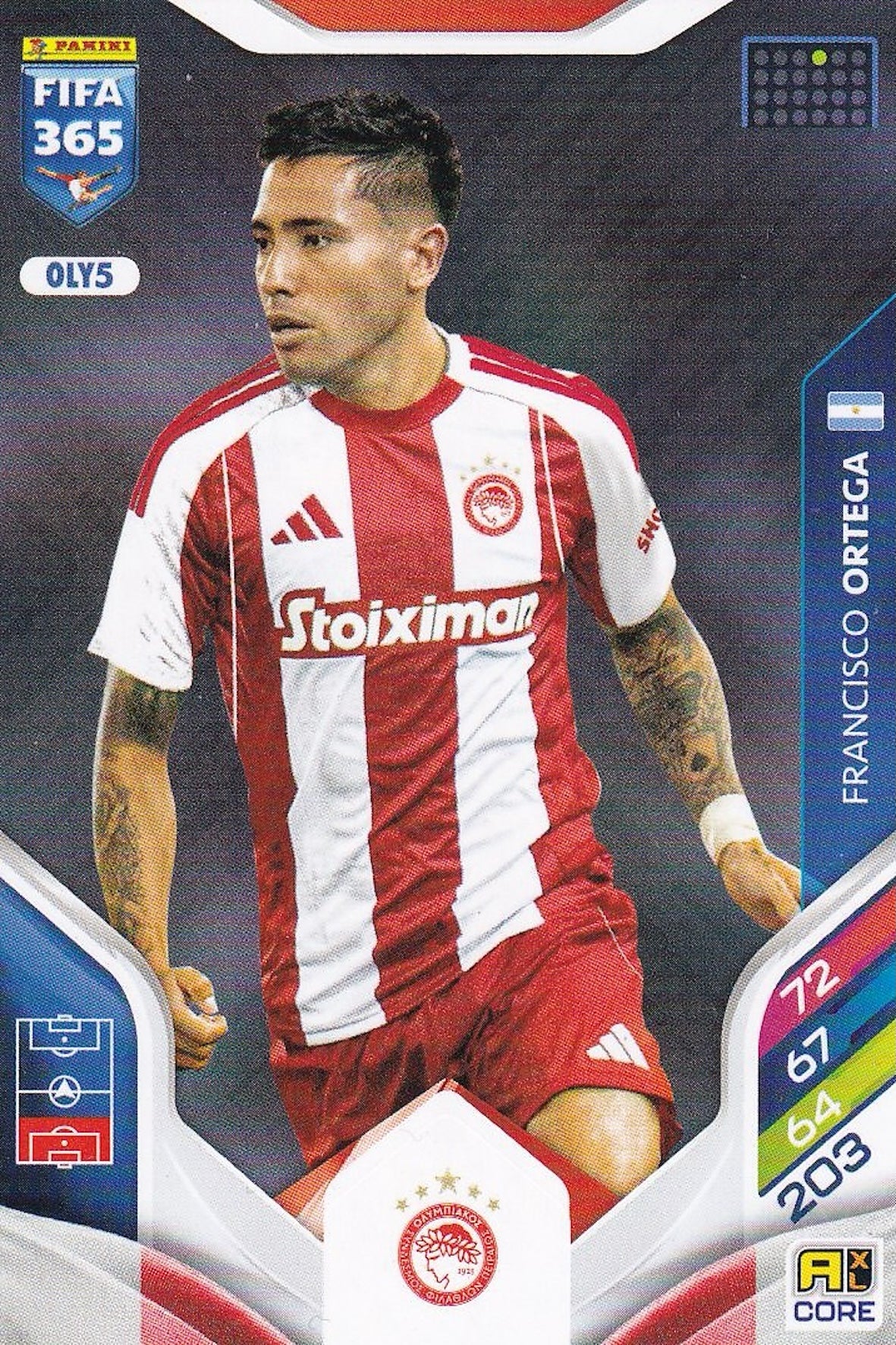 Francisco Ortega Base Card #OLY5 - Panini Adrenalyn XL FIFA 365 2026