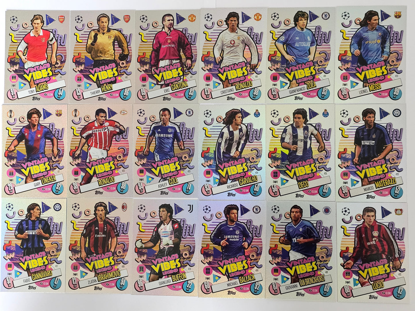 Full Set of 18 Vintage Vibes Cards