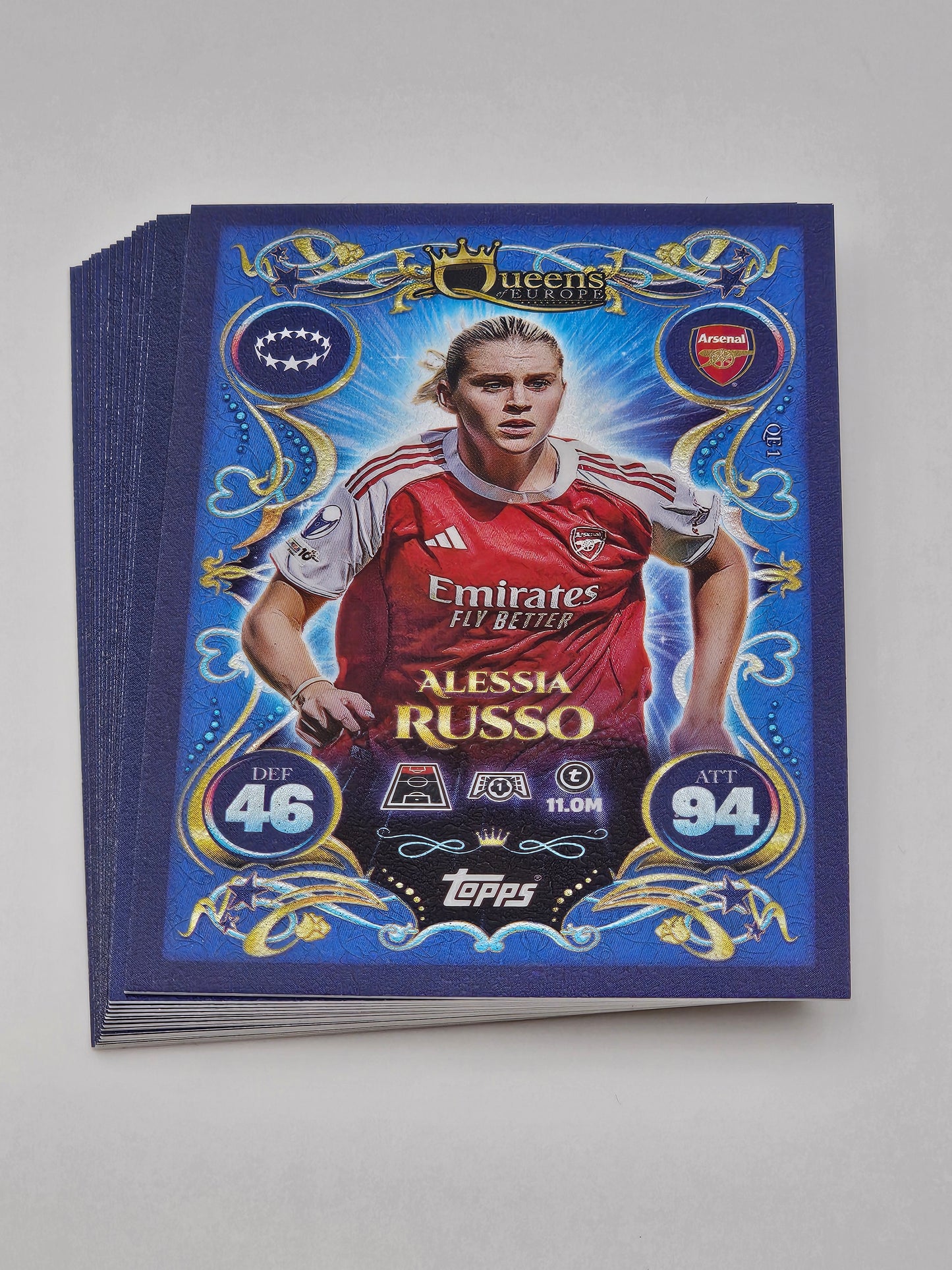 Full Set of all 16x Queens of Europe Cards - Topps Match Attax 2025/26