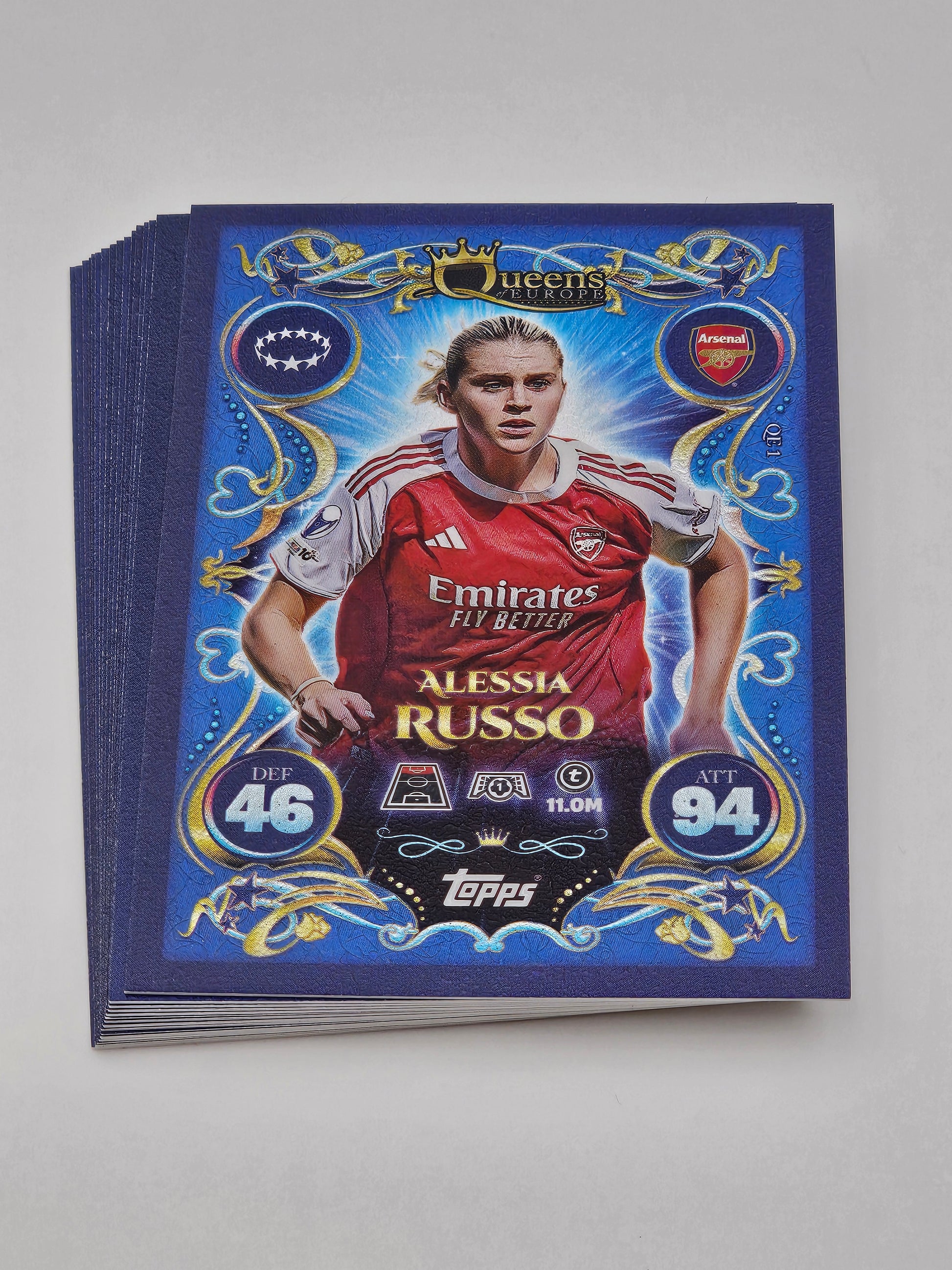 Full Set of all 16x Queens of Europe Cards - Topps Match Attax 2025/26