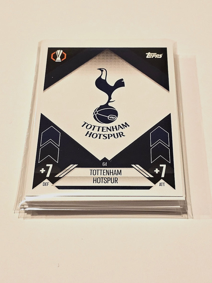 Full Team Set of all 18 Tottenham Hotspur Cards - Topps MATCH ATTAX 2024/2025