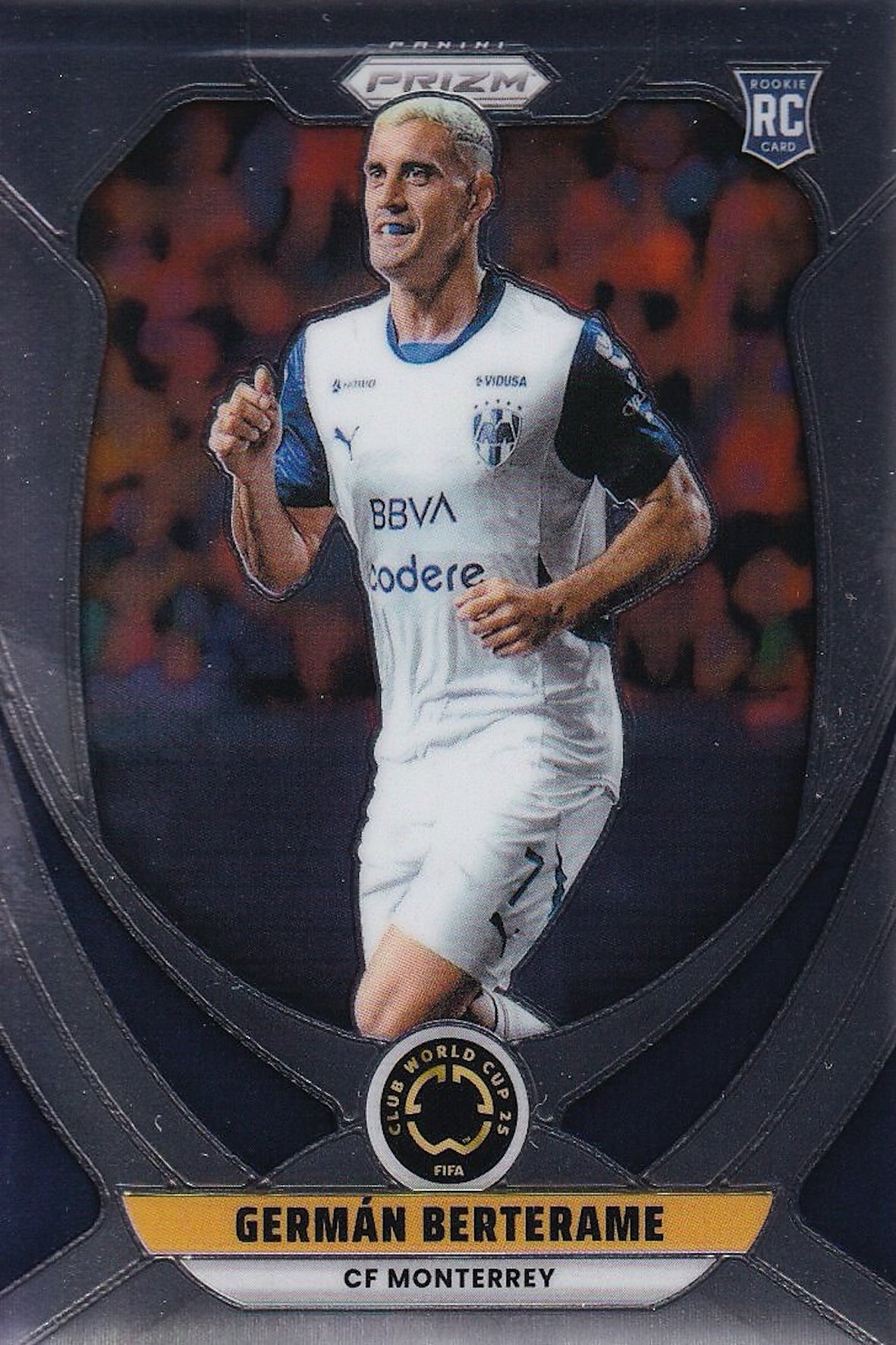 Germán Berterame Panini Prizm Rookie Card #61 - FIFA Club World Cup 25 - CF Monterrey