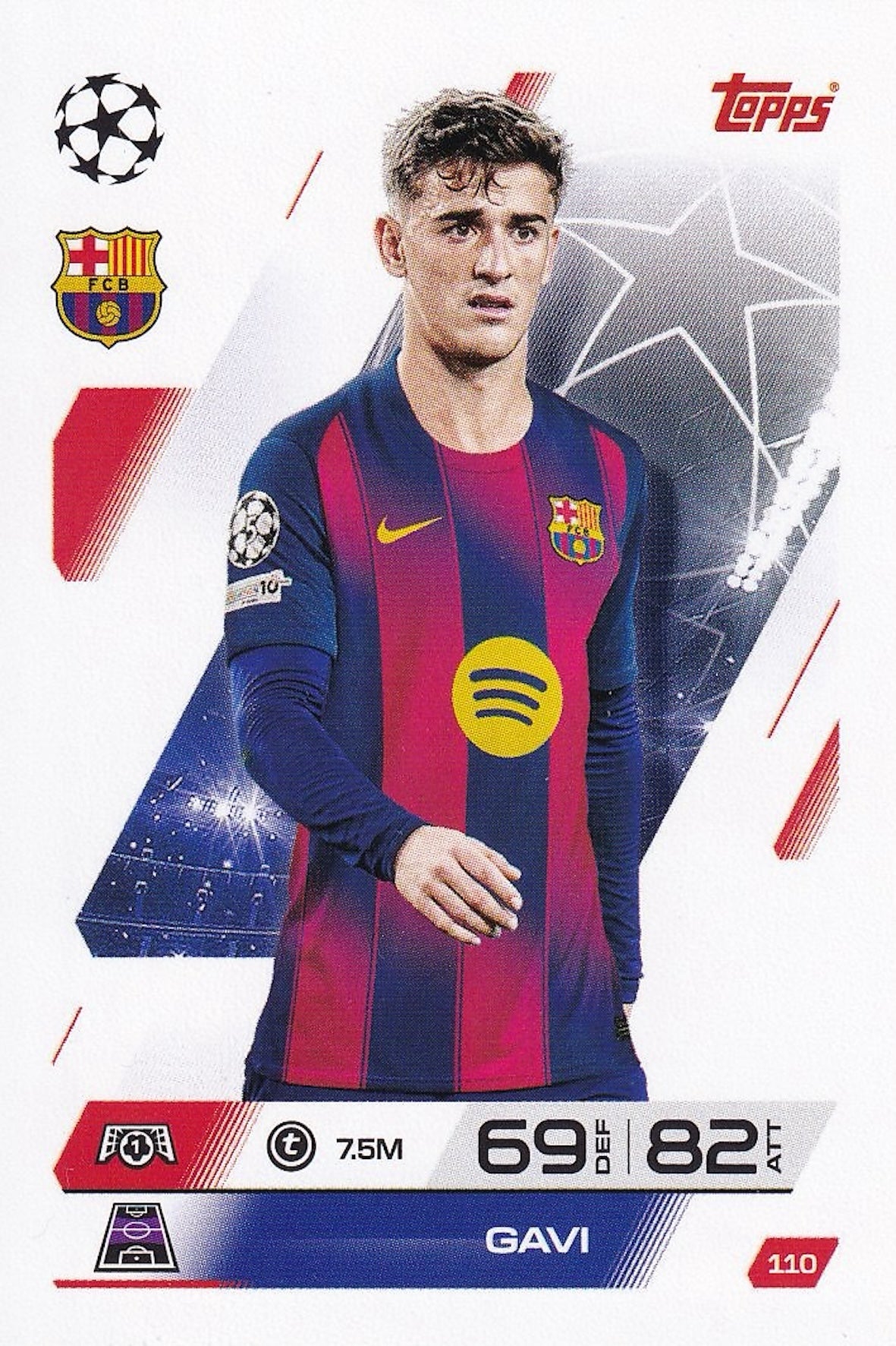 Gavi Base Card #110 - Topps Match Attax 25/26 (2025/2026) - FC Barcelona
