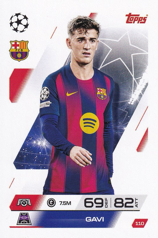 Gavi Base Card #110 - Topps Match Attax 25/26 (2025/2026) - FC Barcelona