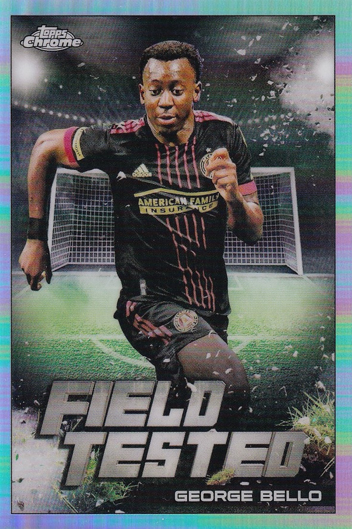George Bello Field Tested #FT-11 Topps Chrome 2022 MLS - Atlanta United FC