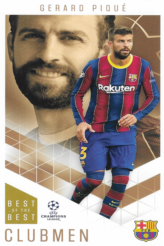 Gerard Piqué Supersize Card #73 | Topps UEFA Champions League 2020/21 ...