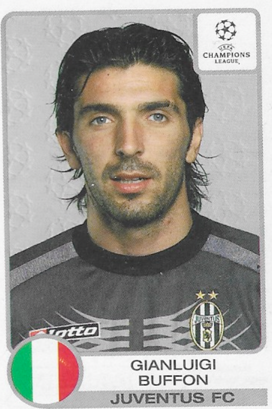 Gianluigi Buffon Panini Sticker Number 135 - Uefa Champions League 2001/2002