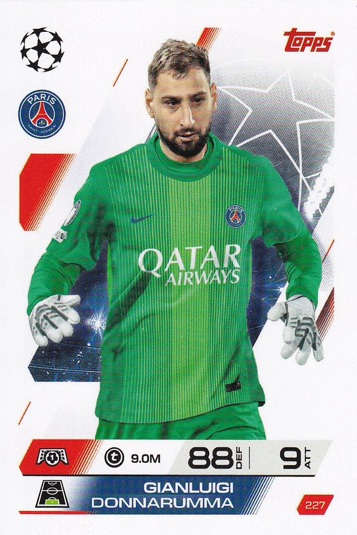 Gianluigi Donnarumma Base Card #227 - Topps Match Attax 25/26 (2025/2026) Paris Saint-Germain F.C.