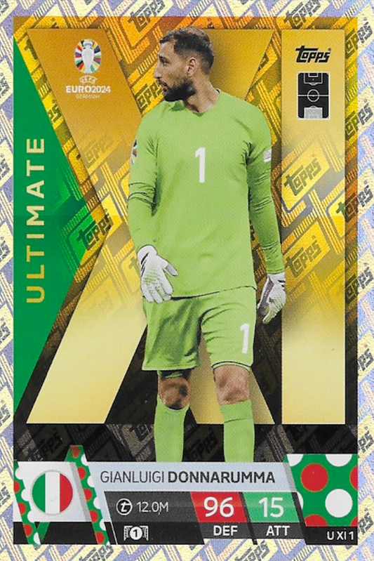 Gianluigi Donnarumma Ultimate Card No #U XI 1 - Topps Match Attax Euro 2024