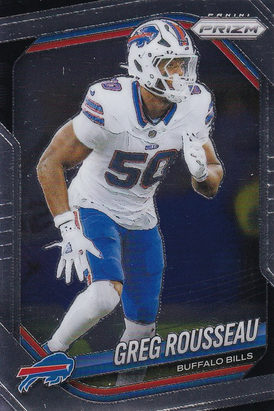 Greg Rousseau Base Card #9 - 2025 Panini Prizm Football - Buffalo Bills
