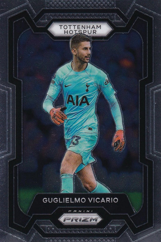 Guglielmo Vicario Base Card #124 - 2023-24 Panini Prizm Premier League Soccer - Tottenham Hotspur